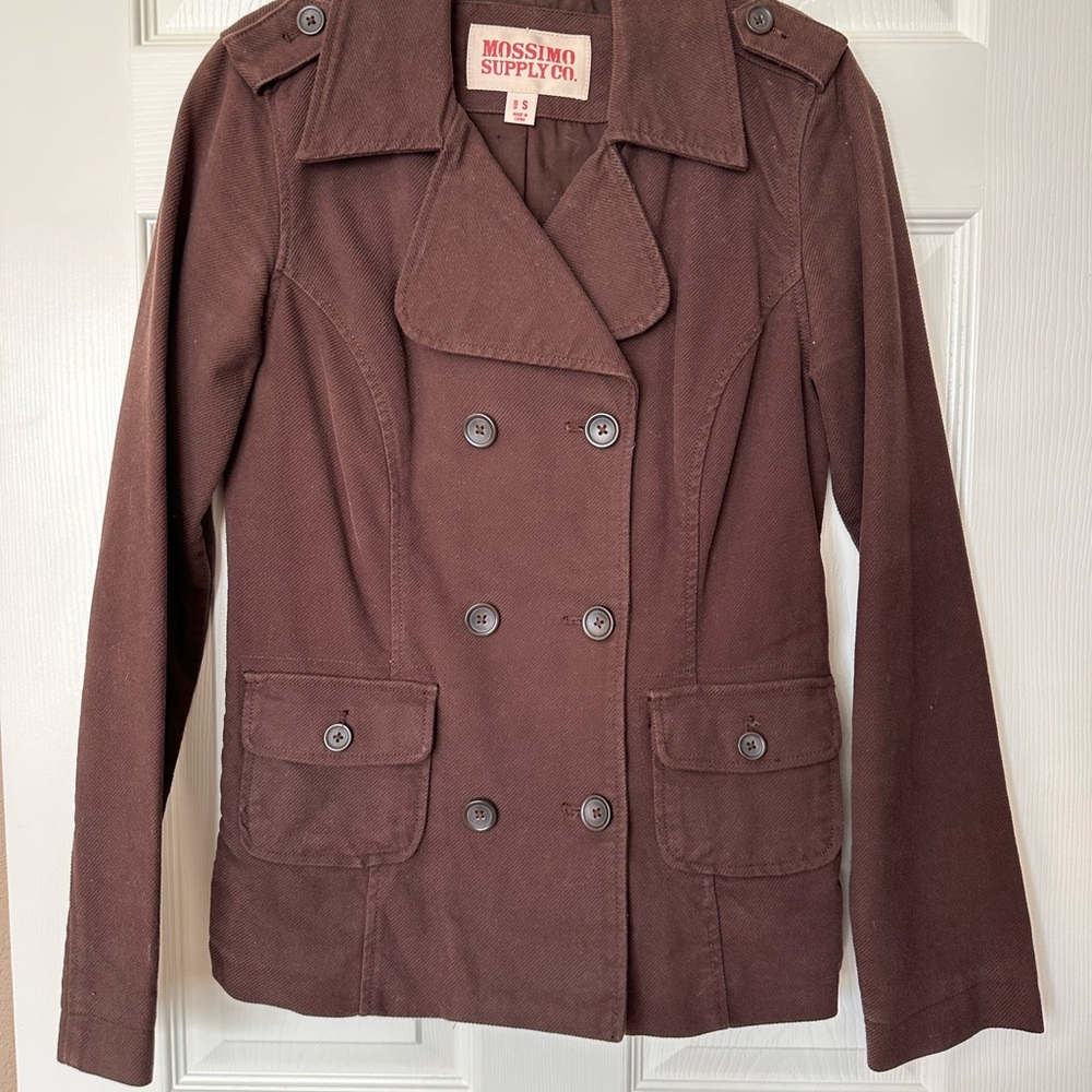 Mossimo Supply Co. Women's Chocolate Brown Peacoat